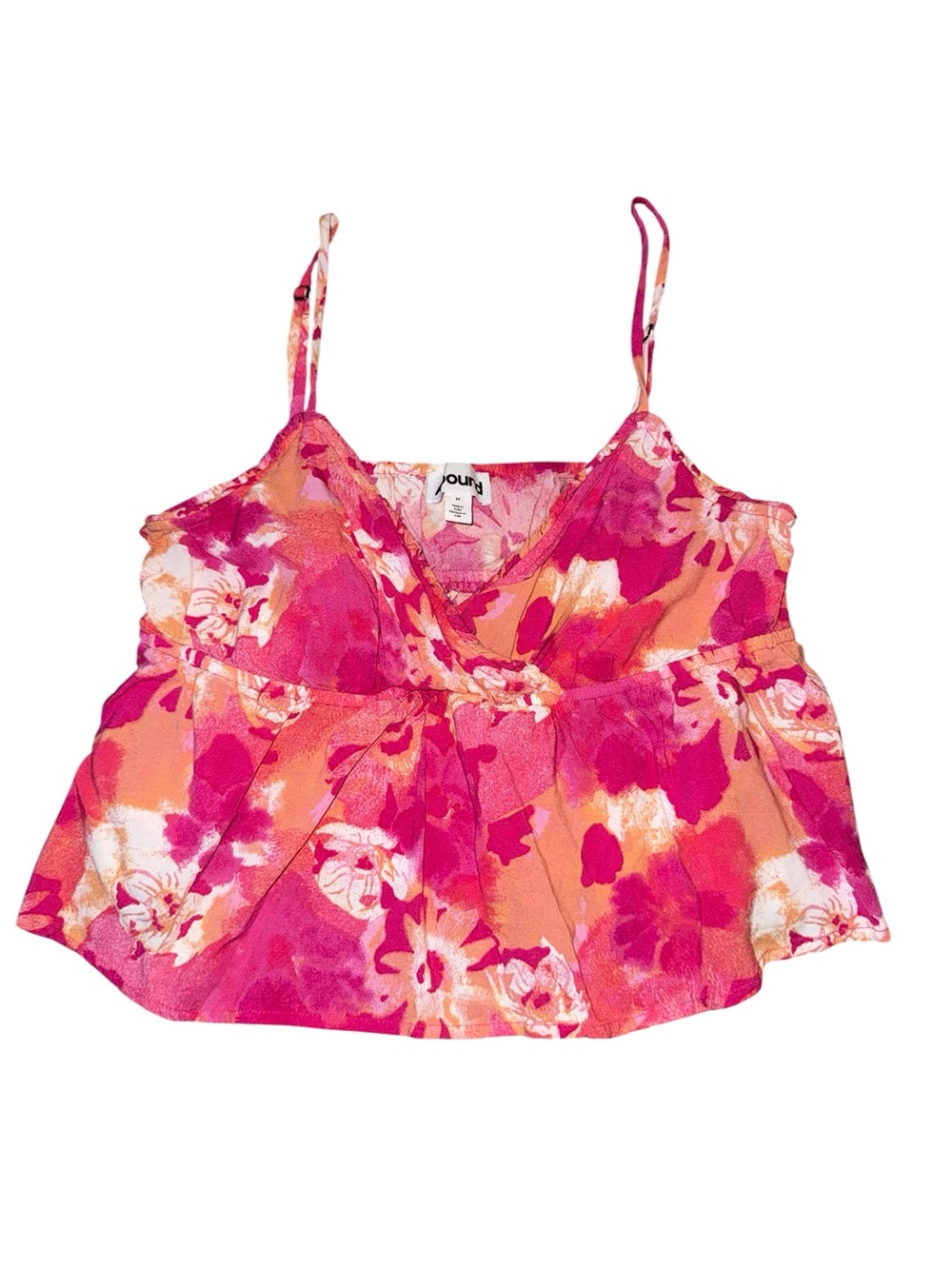 Pink Floral Tank Top
